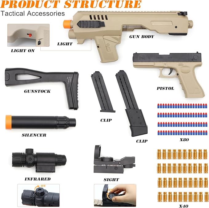 Bullet Toy Gun with Scope
