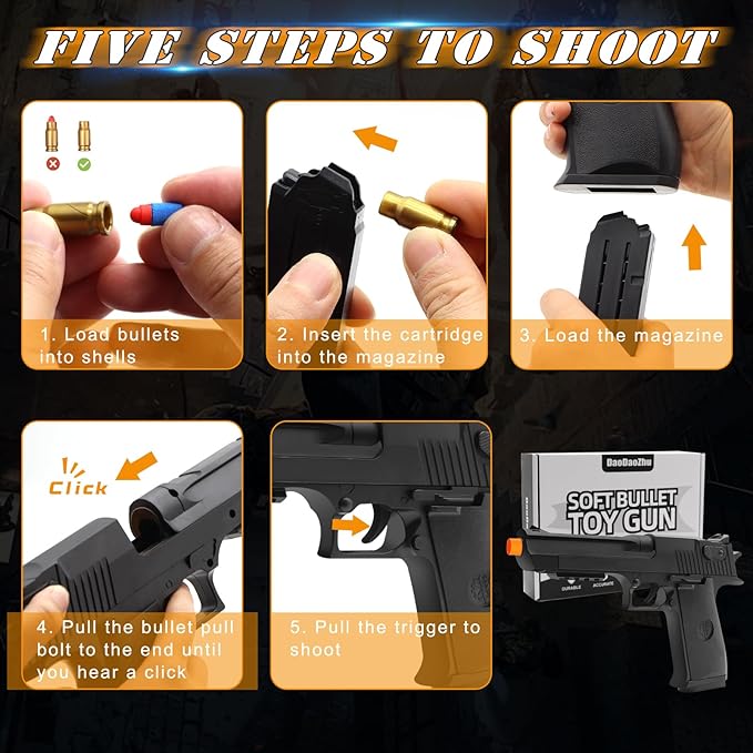 Soft Bullet Fidget Pistol
